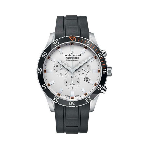 Claude Bernard Aquarider Black Rubber Chronograph