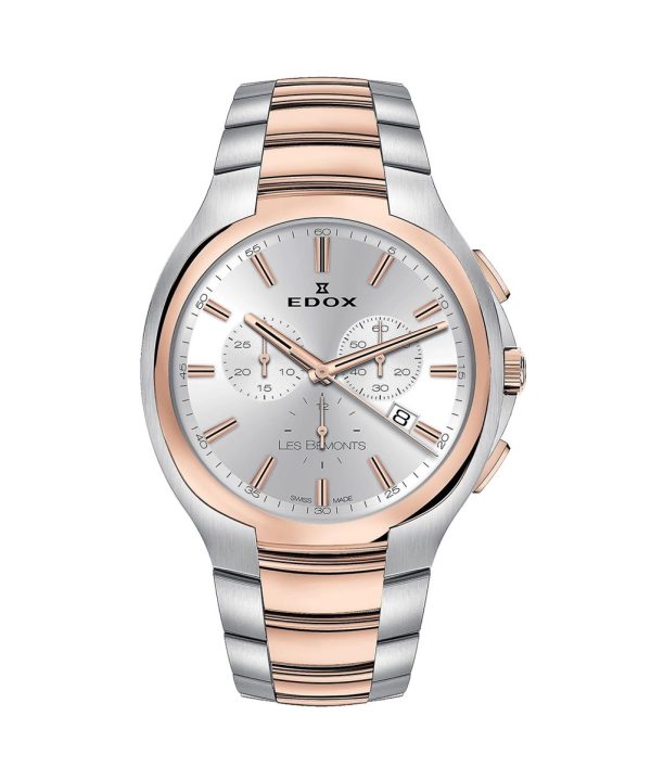 Edox Les Bemonts Ultra slim chronograph watch