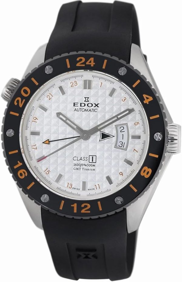 Edox Men's 93002 TIN AIN Class-1 Automatic GMT